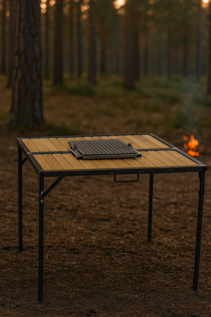Katlanabilir Mangallı Masa